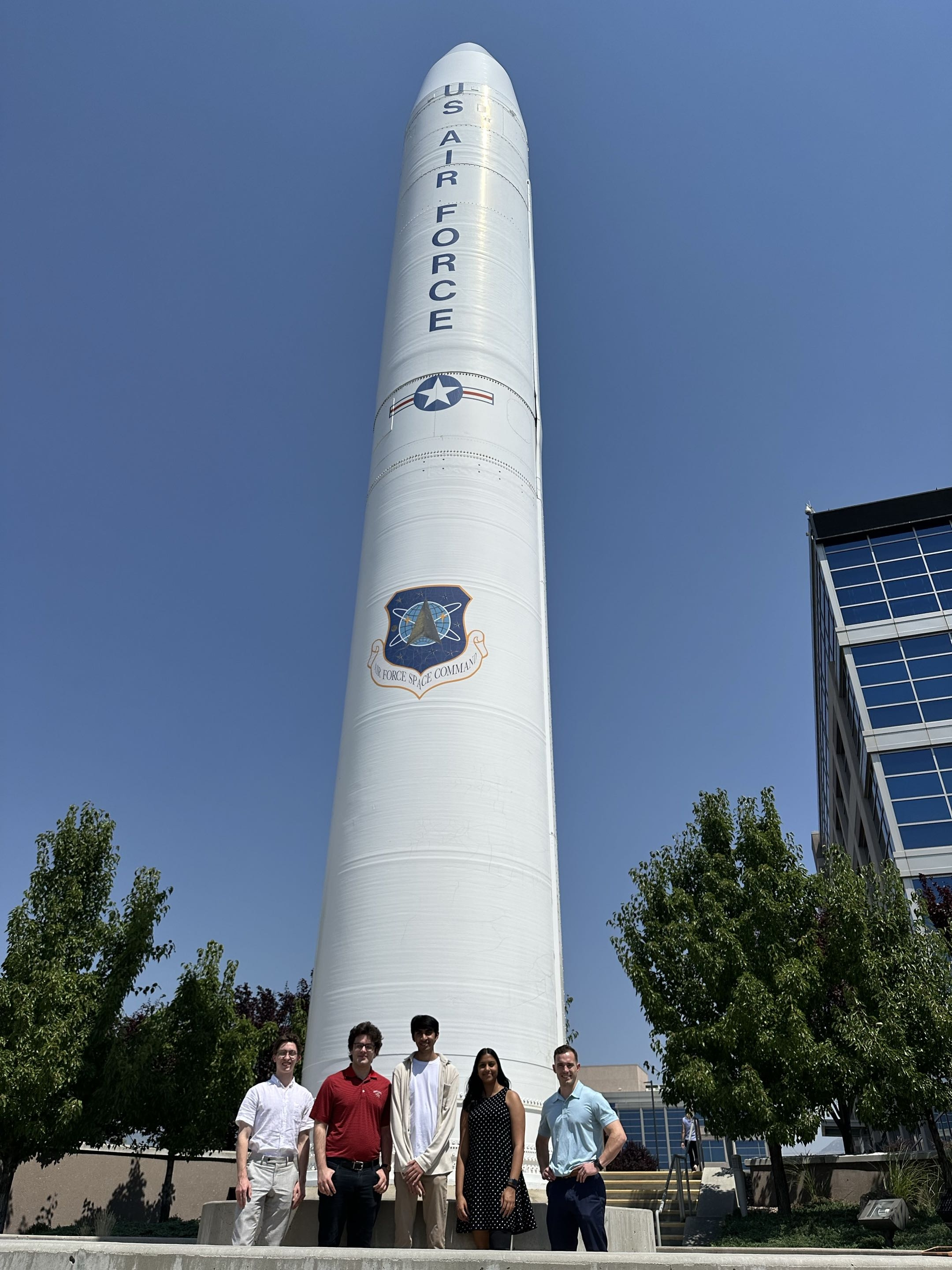 Standing in front of a missile at Hill AFB